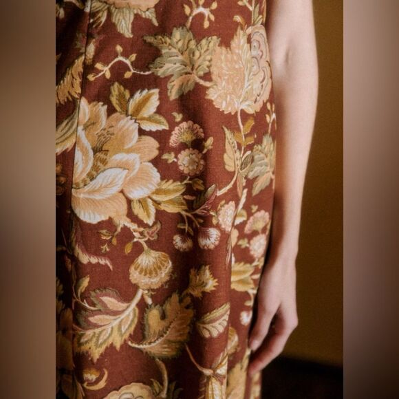 NWT SEZANE CHIARETTA Adana Linen blend Maxi DRESS - Picture 7 of 13